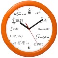 matematyk zegar pomarańczowy