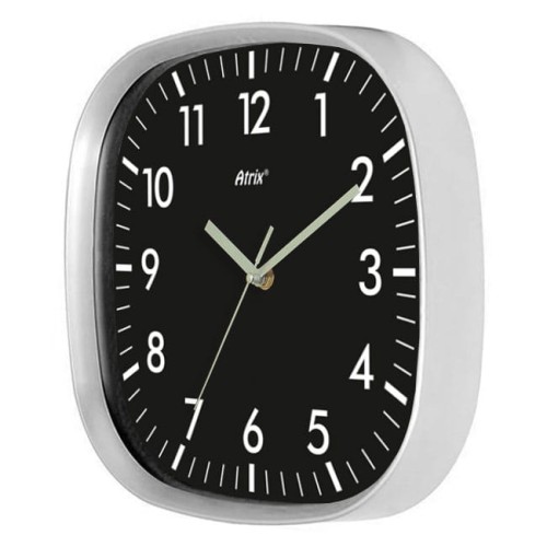 zegar kwadratowy czarna tarcza