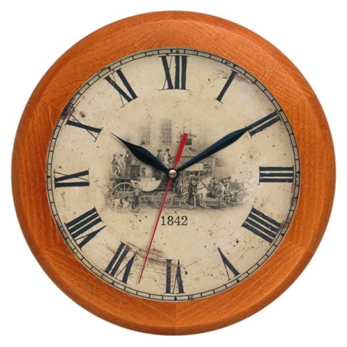 Zegar drewniany calvados