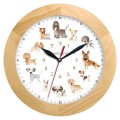 Zegar drewniany zwierzęta jesion