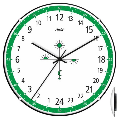 Zegar convex 24 godzinny