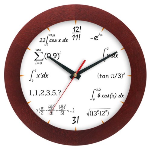 Zegar drewniany matma mahoń