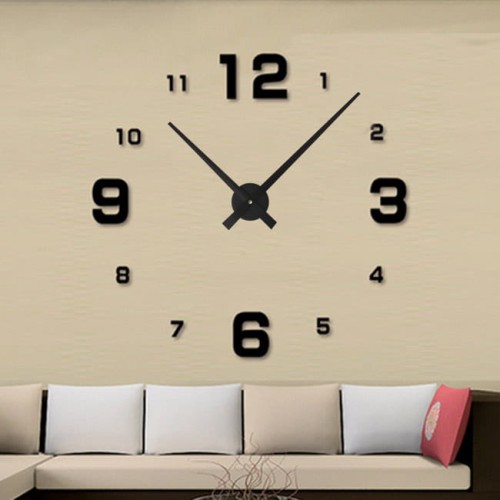 zegar 3D naklejany na sciane