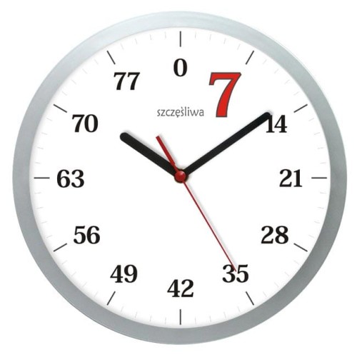 zegar siódemka na srebrnym