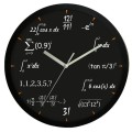 Zegar matematyczny czarny