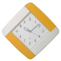 Zegar z żółtą ramką