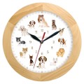 Zegar drewniany zwierzęta jesion