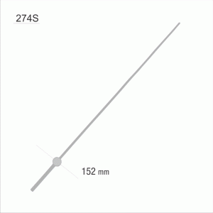 Wskazówka sekundnika długa srebrna /S274