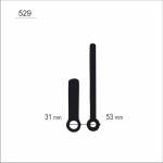 Wskazówki zegarow czarne /W20