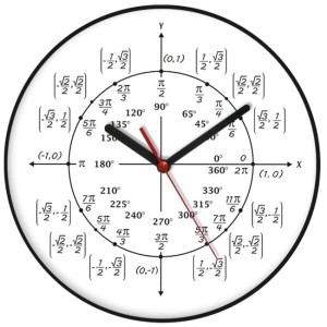 Zegar ścienny geometria kolor #1