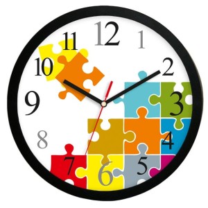 Zegar naścienny solid Puzzle 