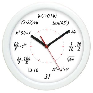 Zegar kolorowy matematyka #7