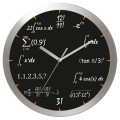 zegar matematyka z aluminiową ramką
