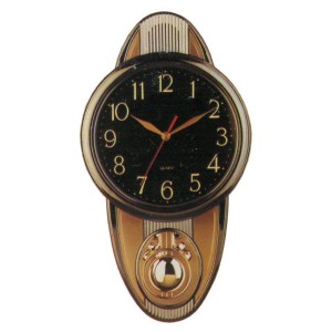 Zegar z melodią i  wahadłem /grafit