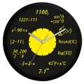 Zegar matematyczny czarny