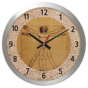 Zegar aluminiowy thin Leonardo