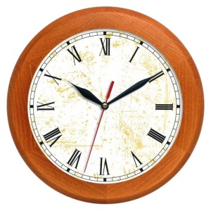 Zegar ścienny drewniany rondo #6