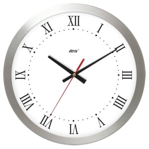 Zegar aluminiowy thin ROMAN #1