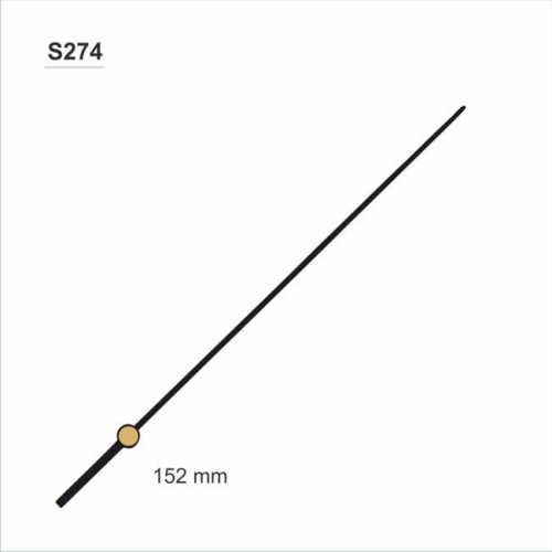 długi sekundnik czarny