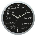 Zegar matematyczny srebrny