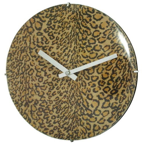 Drewniany zegar z wypukła szybką 