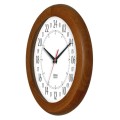 24-godzinny zegar drewniany ciemny dąb