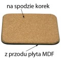 spód podkładki korkowej