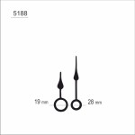 Wskazówki zegarowe czarne mini /W6