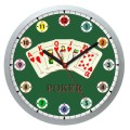 Zegar poker ze srebrną ramką
