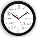 matematyk zegar z czarną ramką