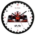 Zegar z czarną ramką formuła 1