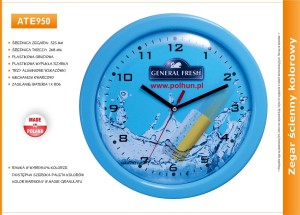 Zegar reklamowy kolor duży /325mm
