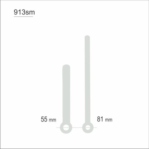 wskazówki srebrne matowe