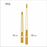 Wskazówki zegarowe długie ażurowe /W5