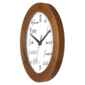 Zegar drewniany matma jasny dąb