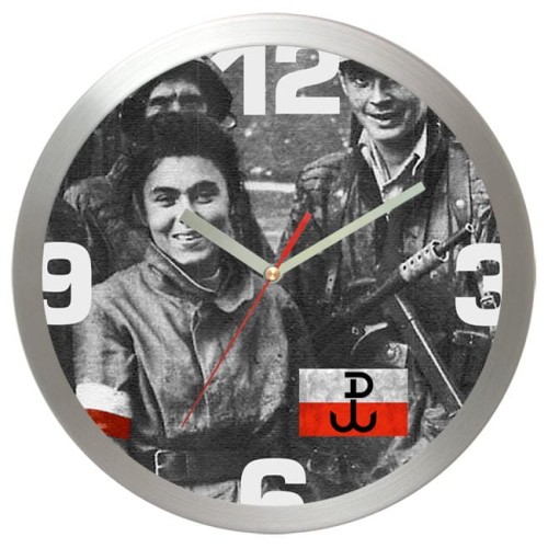 aluminiowy zegar Powstańcy Warszawscy 