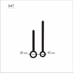 Wskazówki zegarowe czarne /W22