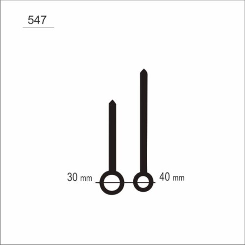 komplet wskazówek zegarowych