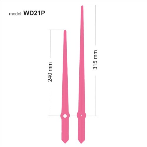 duże wskazówki różowe