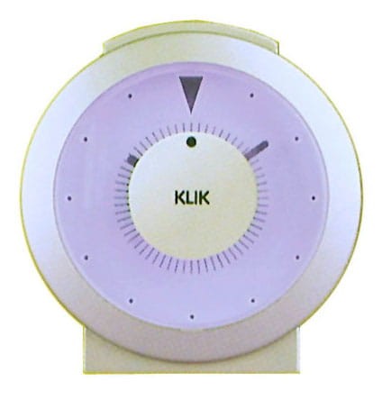 ekskluzywny budzik z ruchomym dyskiem