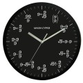 Zegar matematyczny czarny