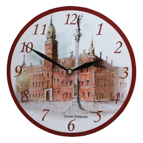 Zegar ścienny pamiątka z Warszawy