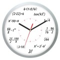 Zegar matematyczny srebrny