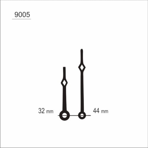 czarne wskazówki zegarowe