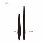 Wskazówki zegarowe czarne solidy /W41