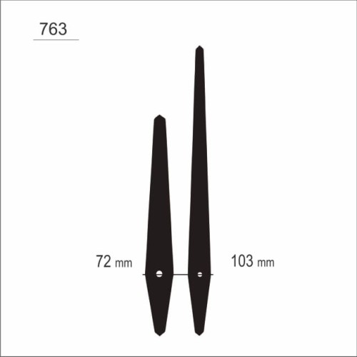 długie solidne wskazówki zegarowe