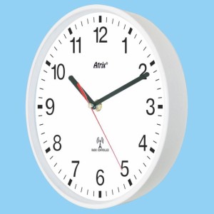 Zegar biały sterowany radiowo #1