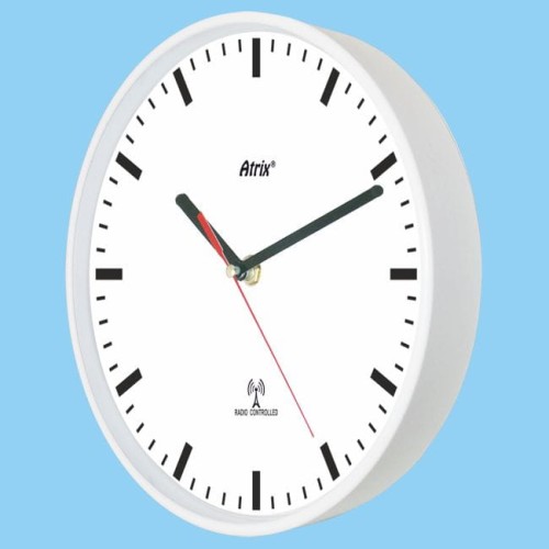 zegar radiowy biały