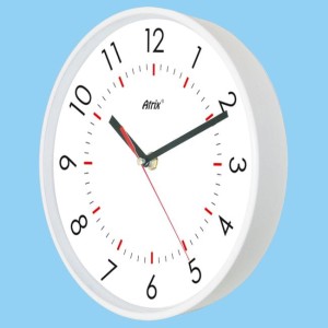 Zegar biały sterowany radiowo #3