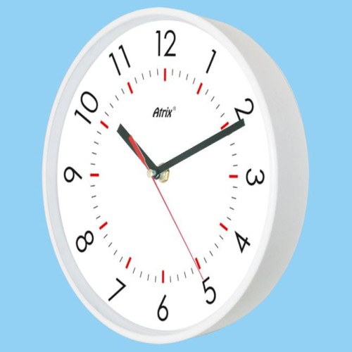 zegar radiowy biały